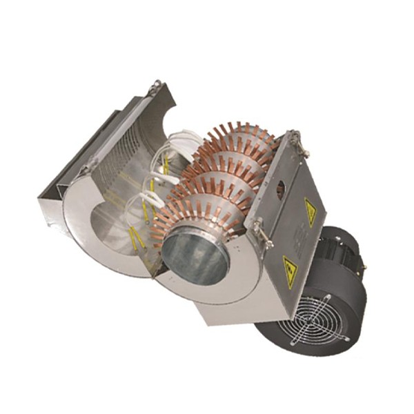 Internal structure of an air-cooled heater