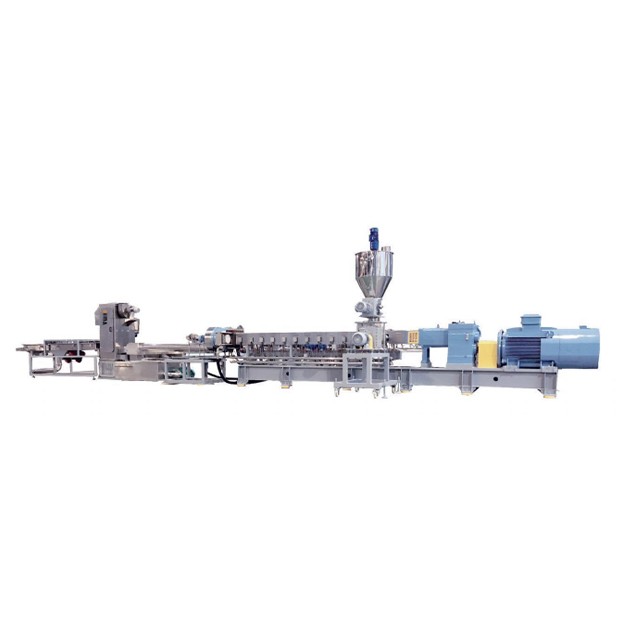 Water-ring hot face pelletizing line